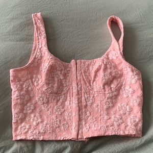 Corset/hook tank top